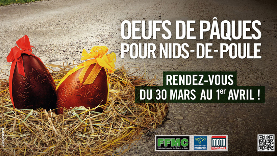 Œufs de Pâques pour nids-de-poule