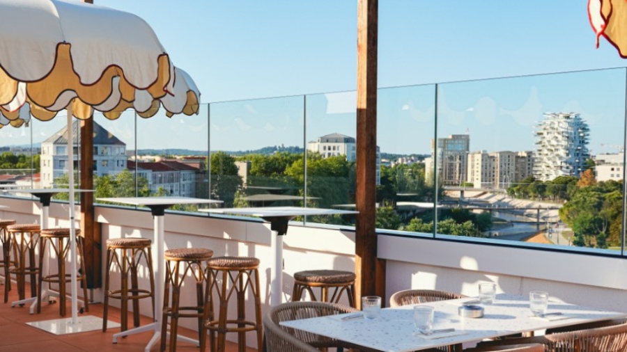 Rooftop de la résidence hôtelière et du restaurant Miranove à Montpellier